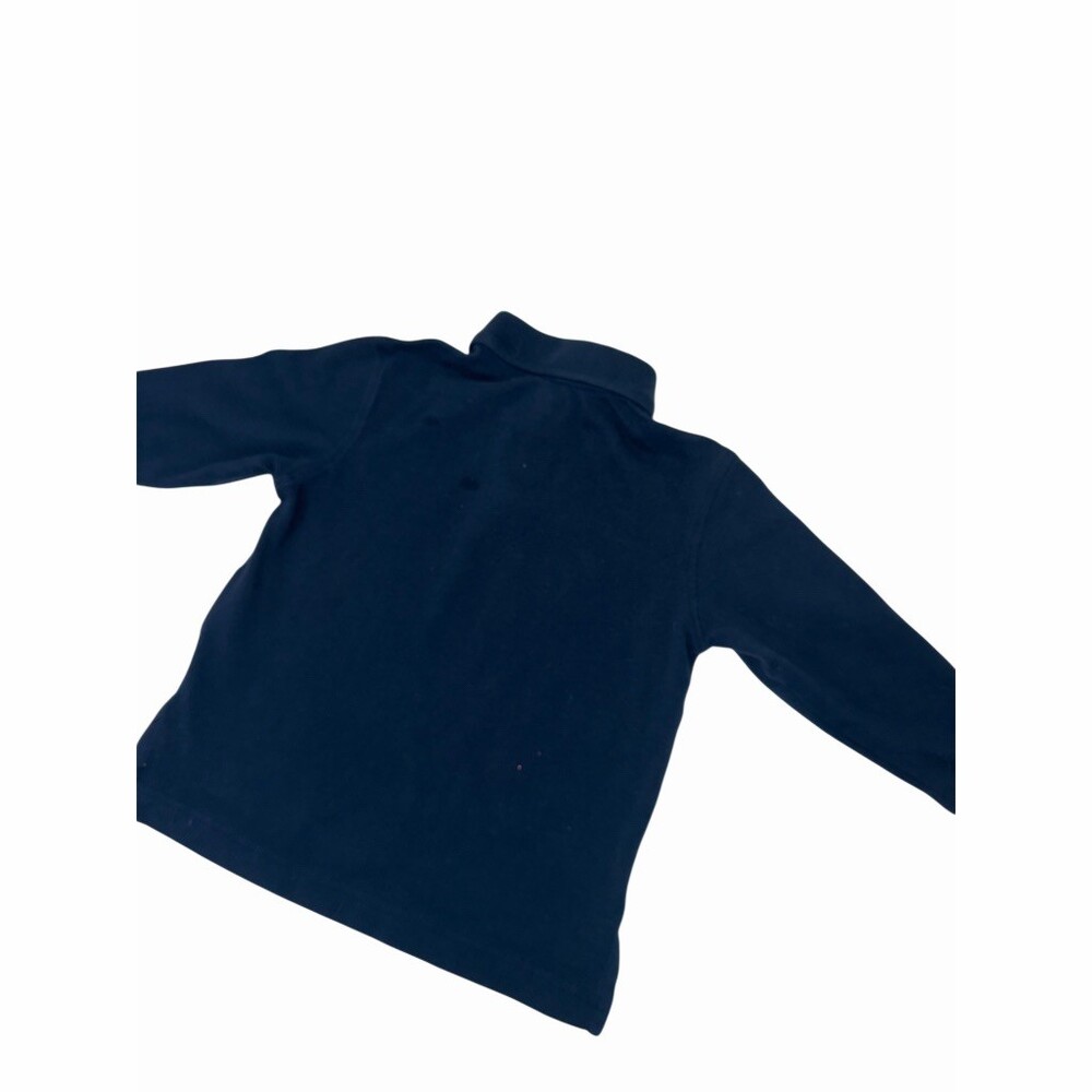 Lands' End Toddler Boys 2T Navy Long Sleeve Polo Shirt Uniform School EUC Stains - Picture 12 of 16